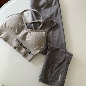 Reebok Heather Gray Activewear Set